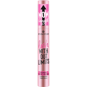Essence Lash Without Limits Mascara Extreme Lengthening and Volume Formula Delivers Defined Lashes With Deep Intensity Ultra Black