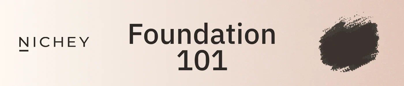 Foundation shades for different skin types and undertones.