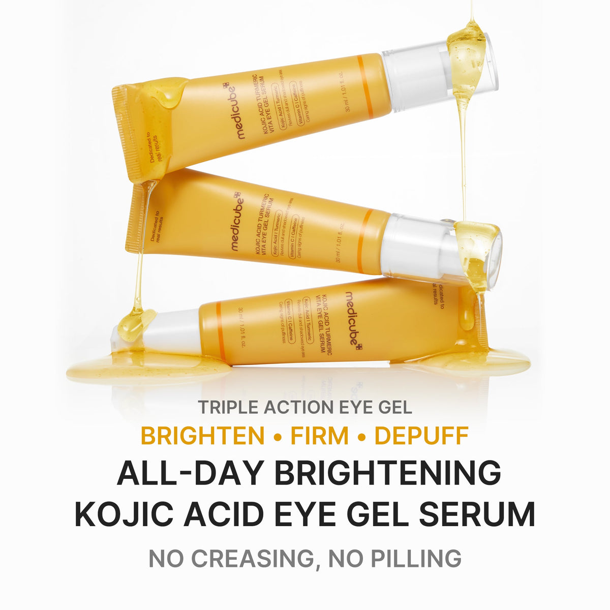 Medicube Kojic Acid Turmeric Vita Eye Gel Serum 30ml - image 2