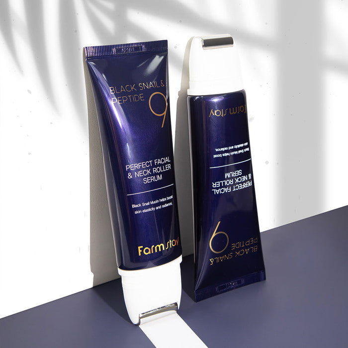 Farm Stay Black Snail & Peptide 9 Perfect Facial & Neck Roller Serum - image 3