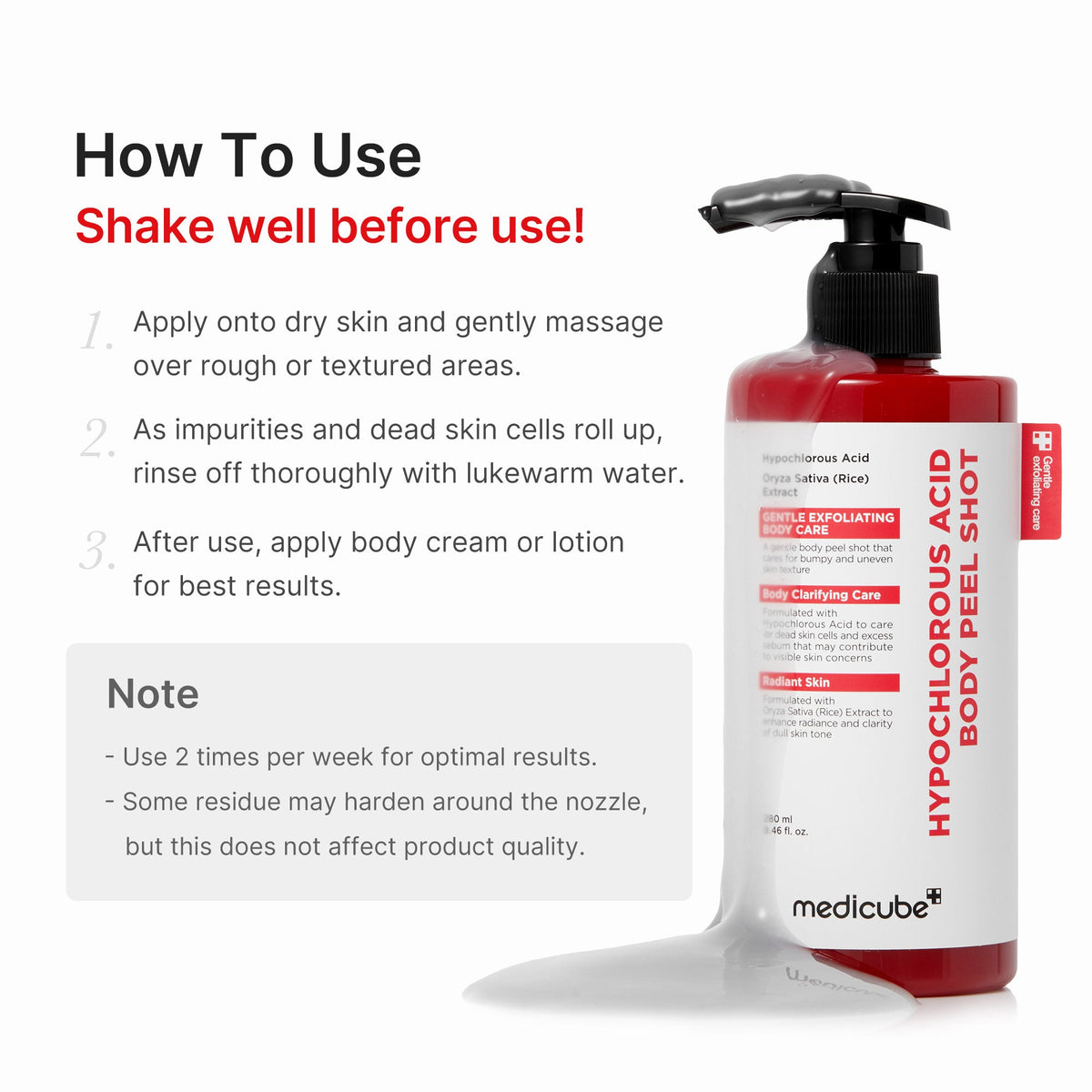 MEDICUBE HYPOCHLOROUS ACID BODY PEEL SHOT 280ml - image 6