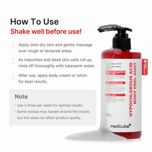 MEDICUBE HYPOCHLOROUS ACID BODY PEEL SHOT 280ml - image 6