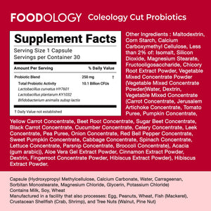 Foodology Coleology Cut Diet Probiotics 350 mg x 20 Capsules - image 2