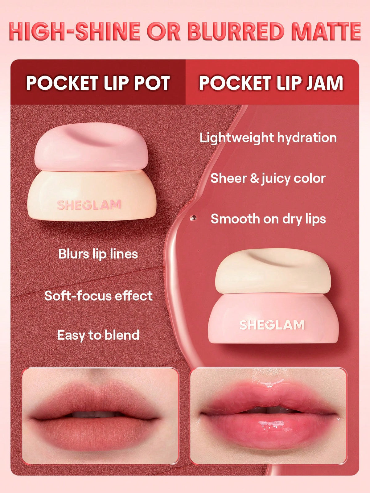 SHEGLAM Bounce Putty Pocket Lip Pot