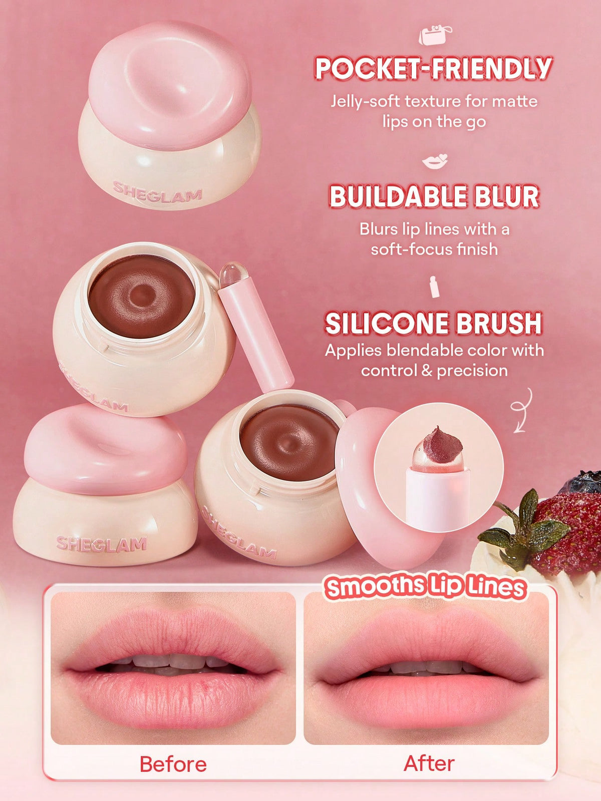 SHEGLAM Bounce Putty Pocket Lip Pot
