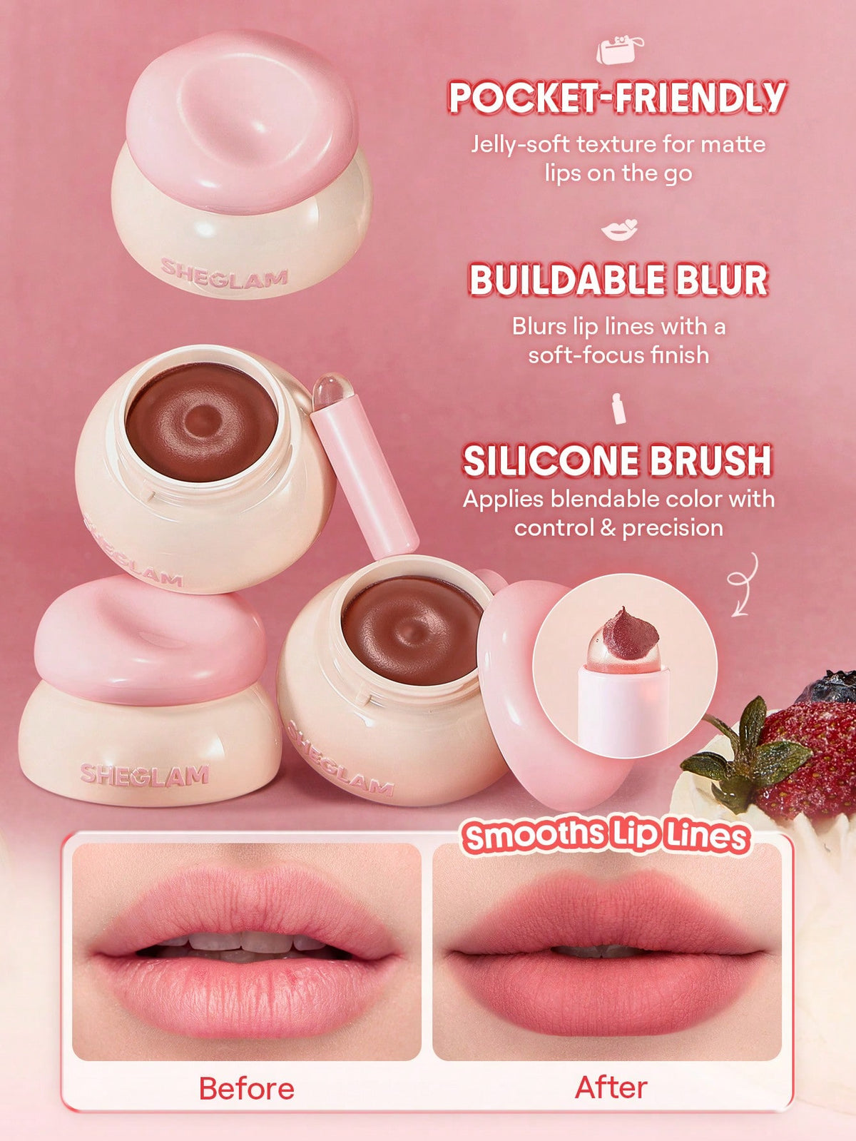 SHEGLAM Bounce Putty Pocket Lip Pot