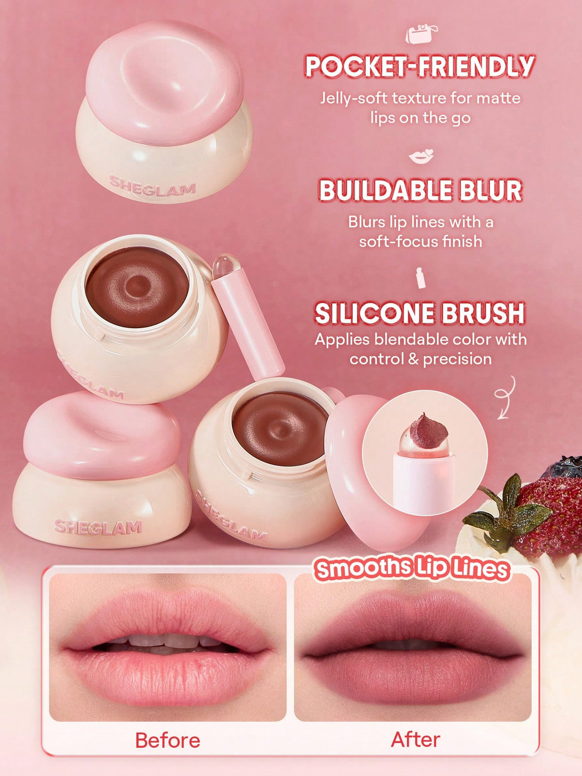 SHEGLAM Bounce Putty Pocket Lip Pot