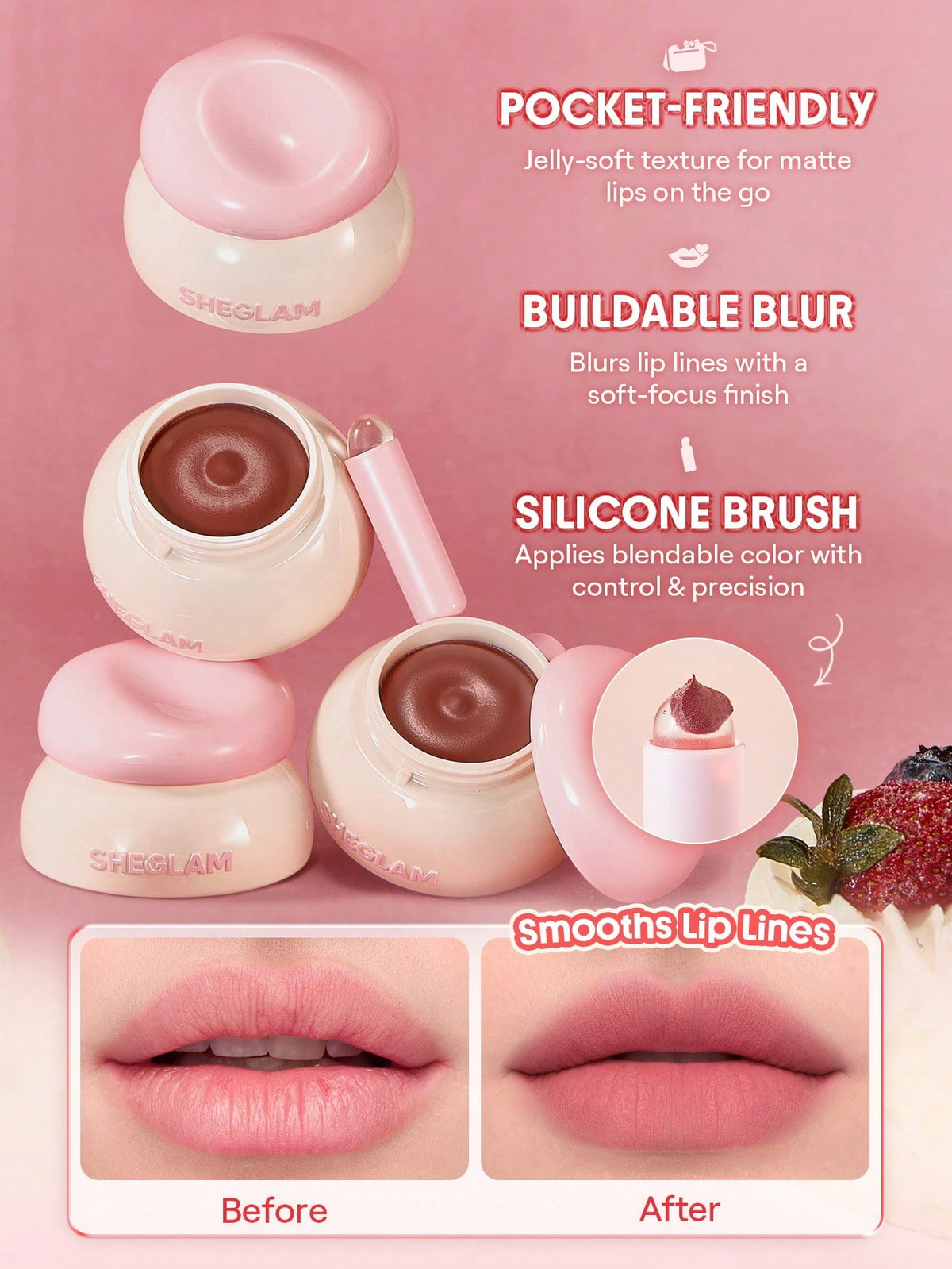 SHEGLAM Bounce Putty Pocket Lip Pot