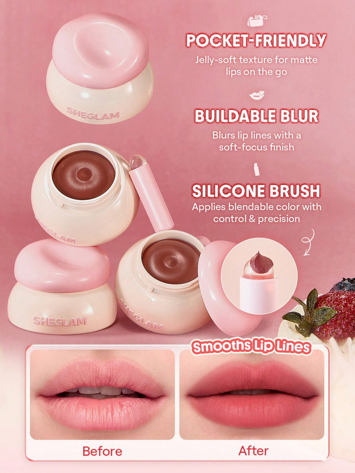 SHEGLAM Bounce Putty Pocket Lip Pot