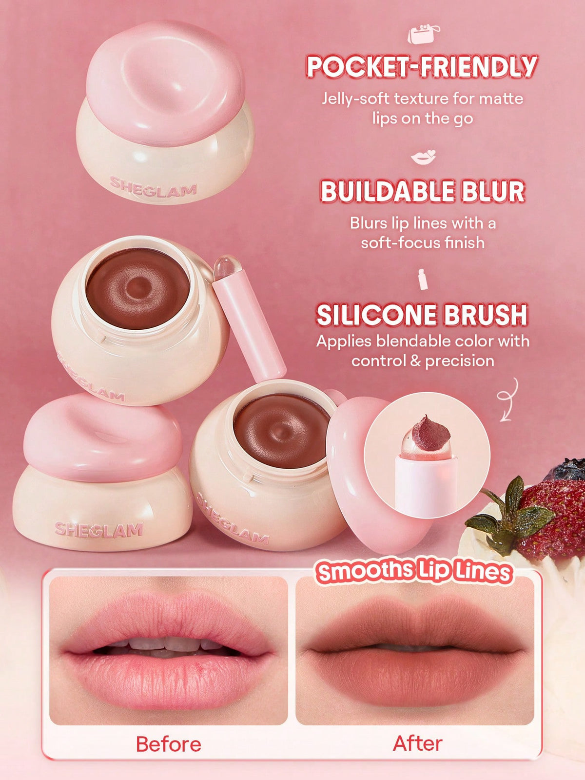 SHEGLAM Bounce Putty Pocket Lip Pot