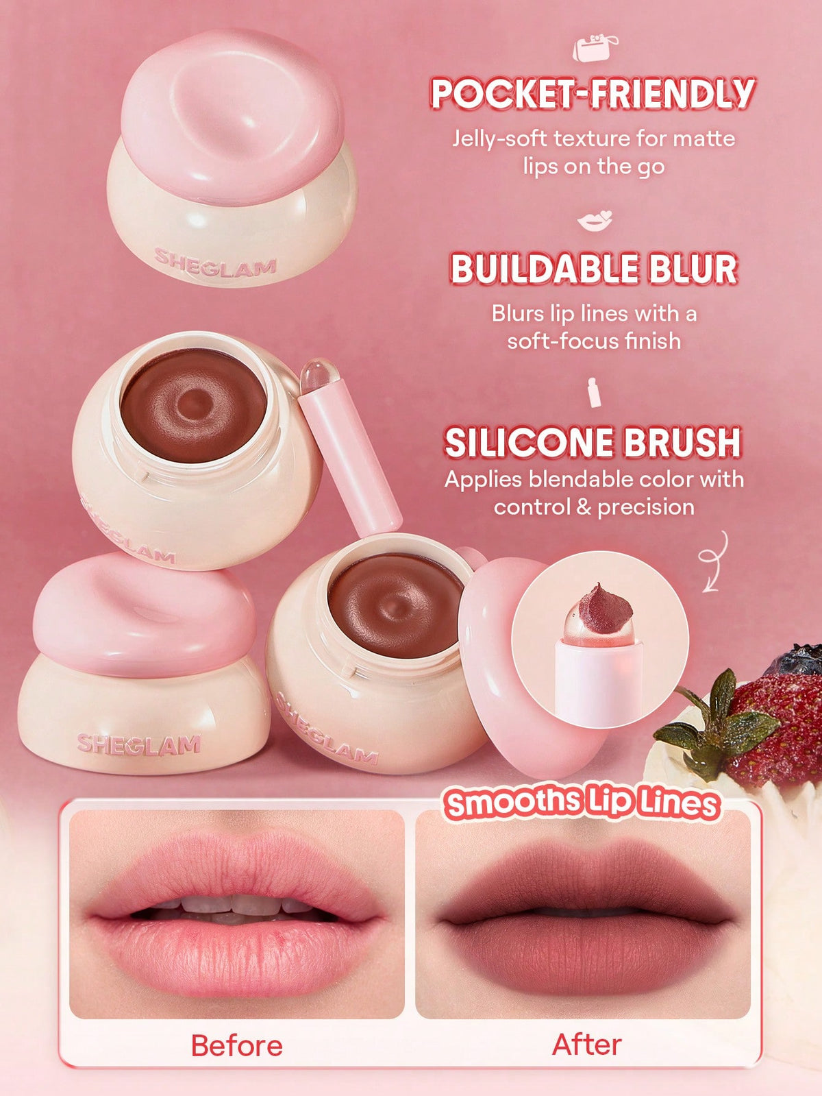SHEGLAM Bounce Putty Pocket Lip Pot
