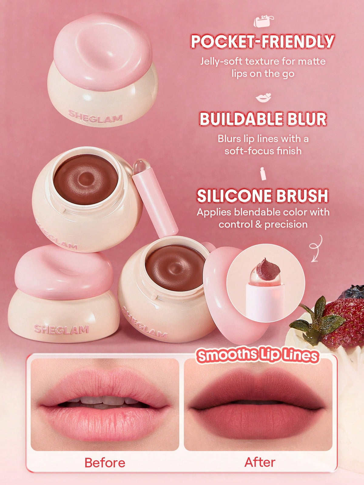 SHEGLAM Bounce Putty Pocket Lip Pot