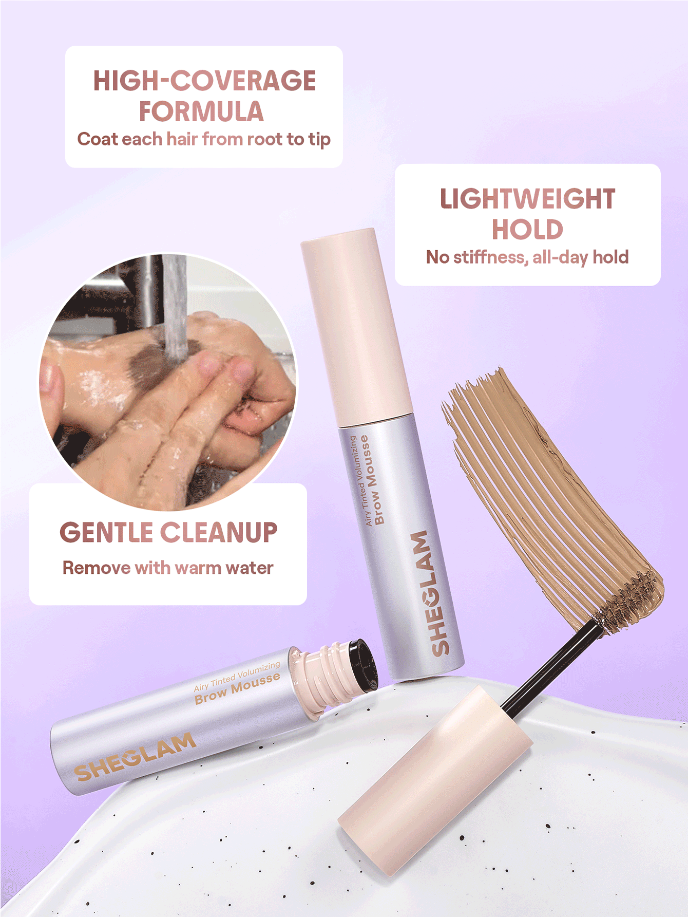 SHEGLAM Airy Tinted Volumizing Brow Mousse