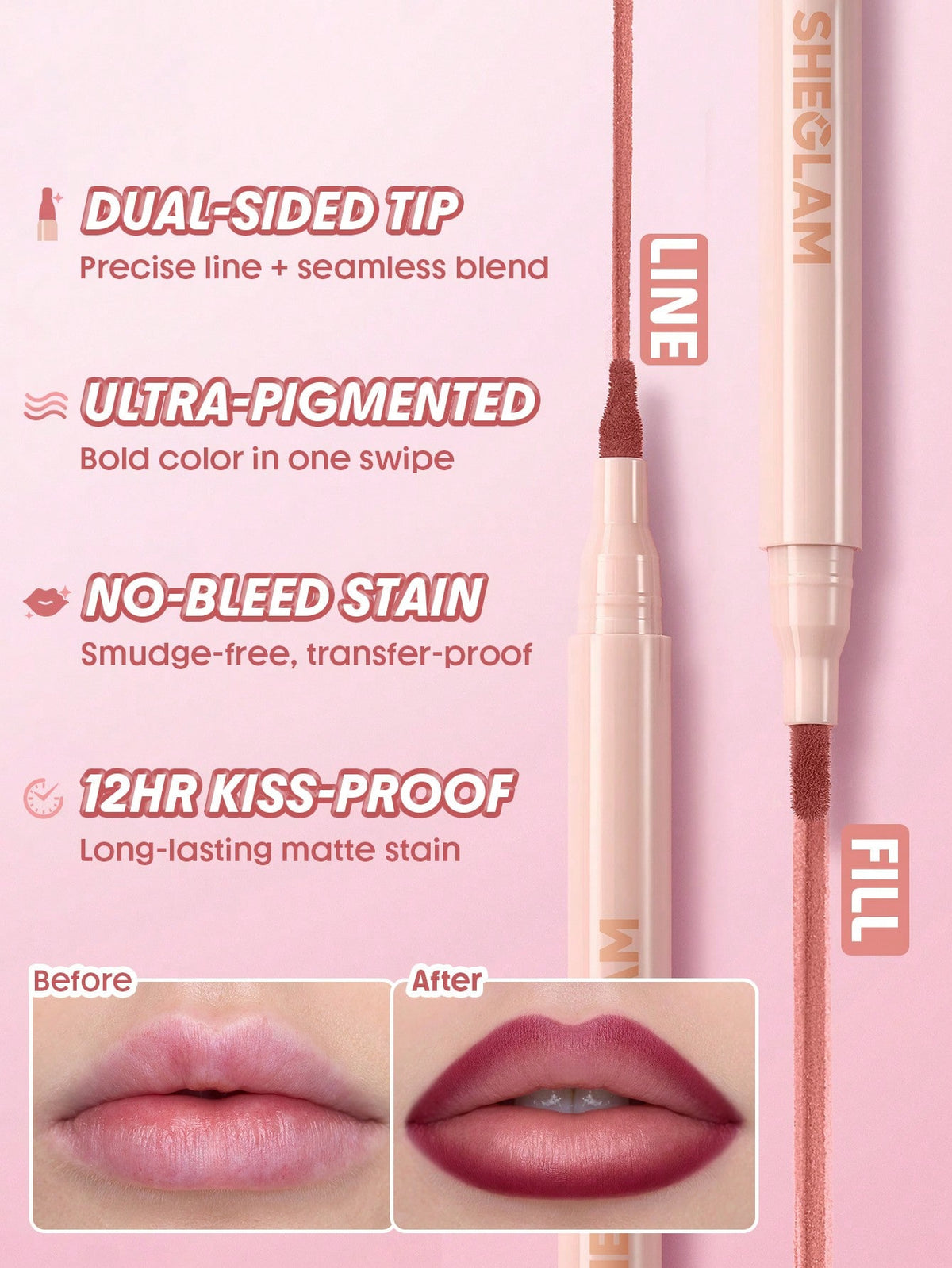 SHEGLAM True Stain Liquid Lip Liner