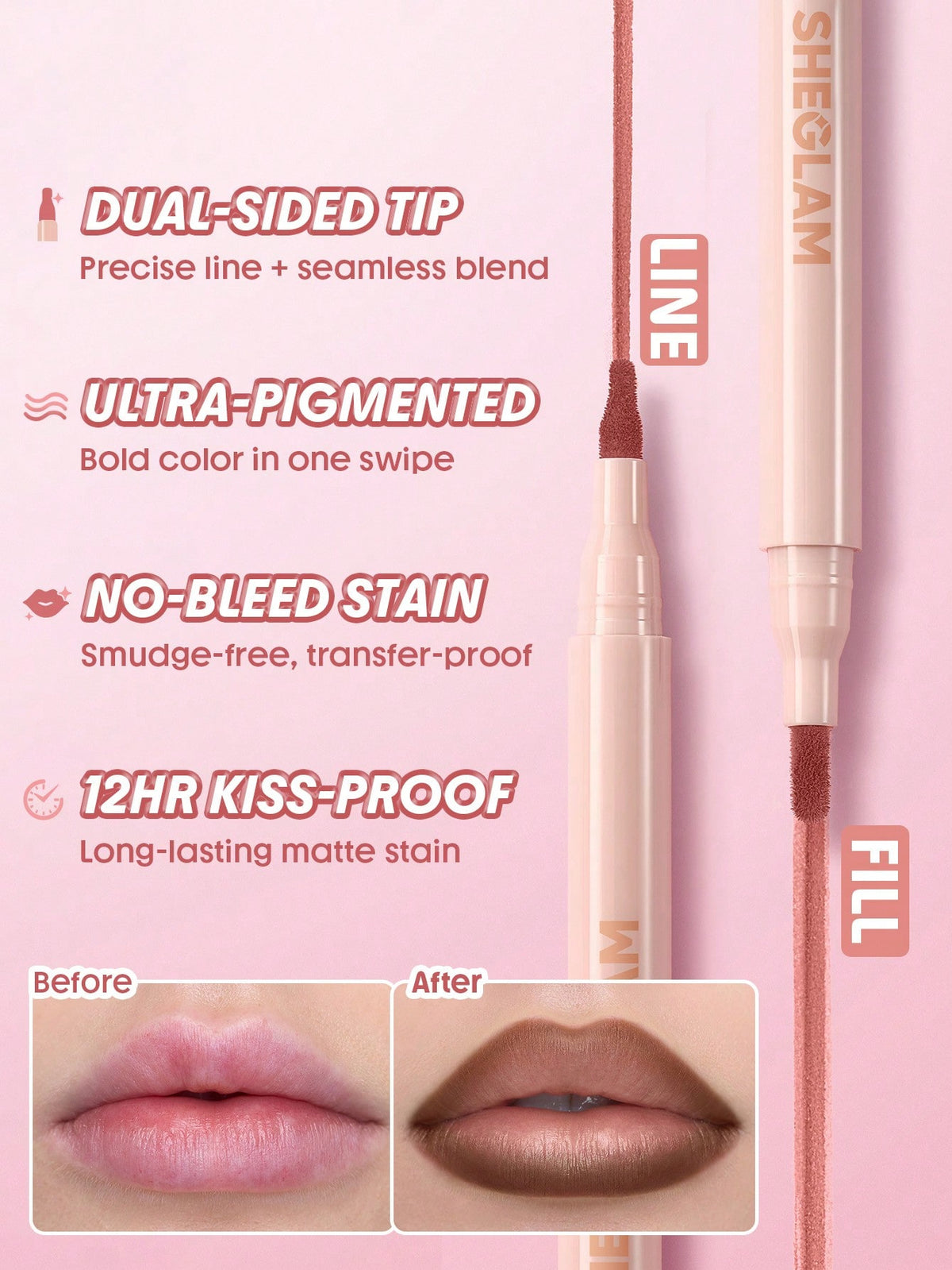 SHEGLAM True Stain Liquid Lip Liner