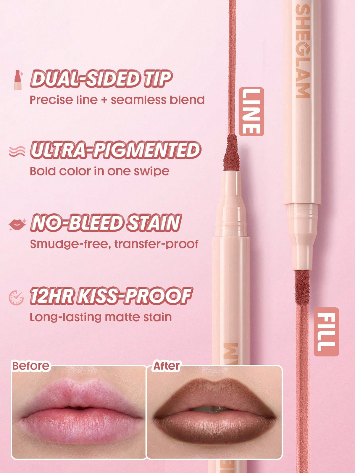 SHEGLAM True Stain Liquid Lip Liner