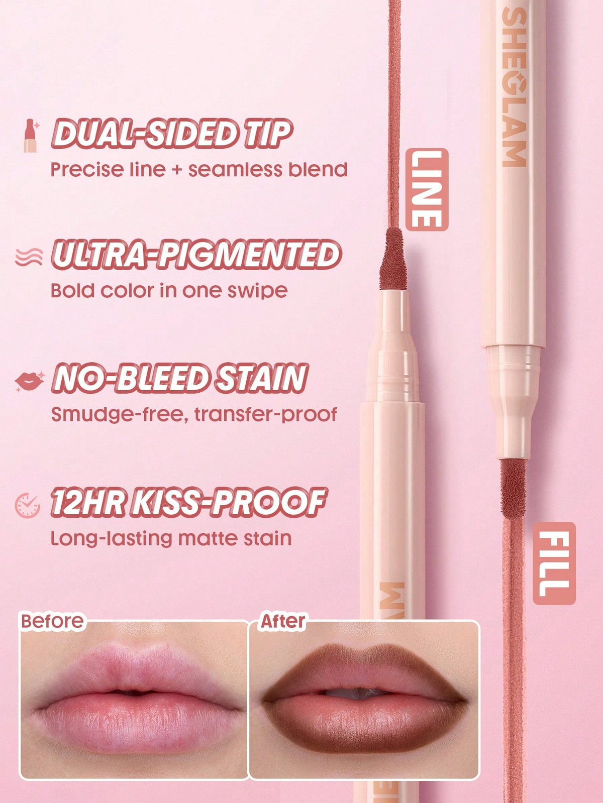 SHEGLAM True Stain Liquid Lip Liner