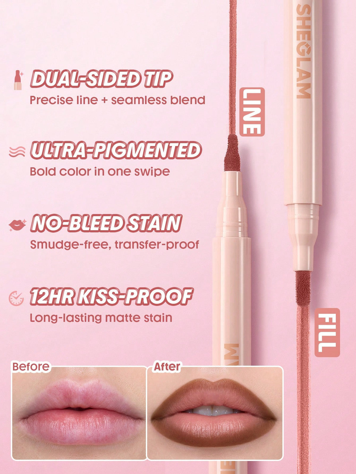 SHEGLAM True Stain Liquid Lip Liner