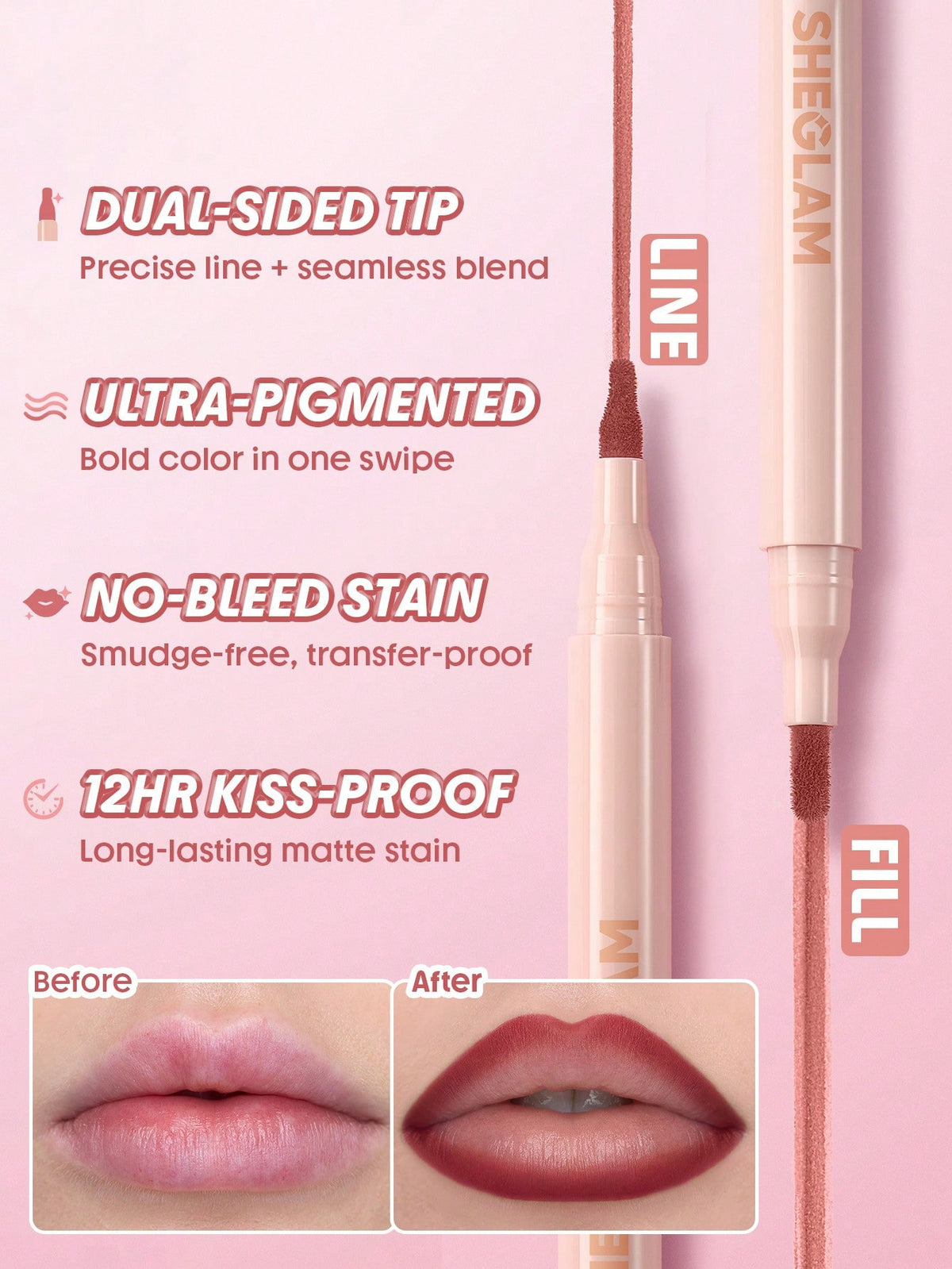 SHEGLAM True Stain Liquid Lip Liner