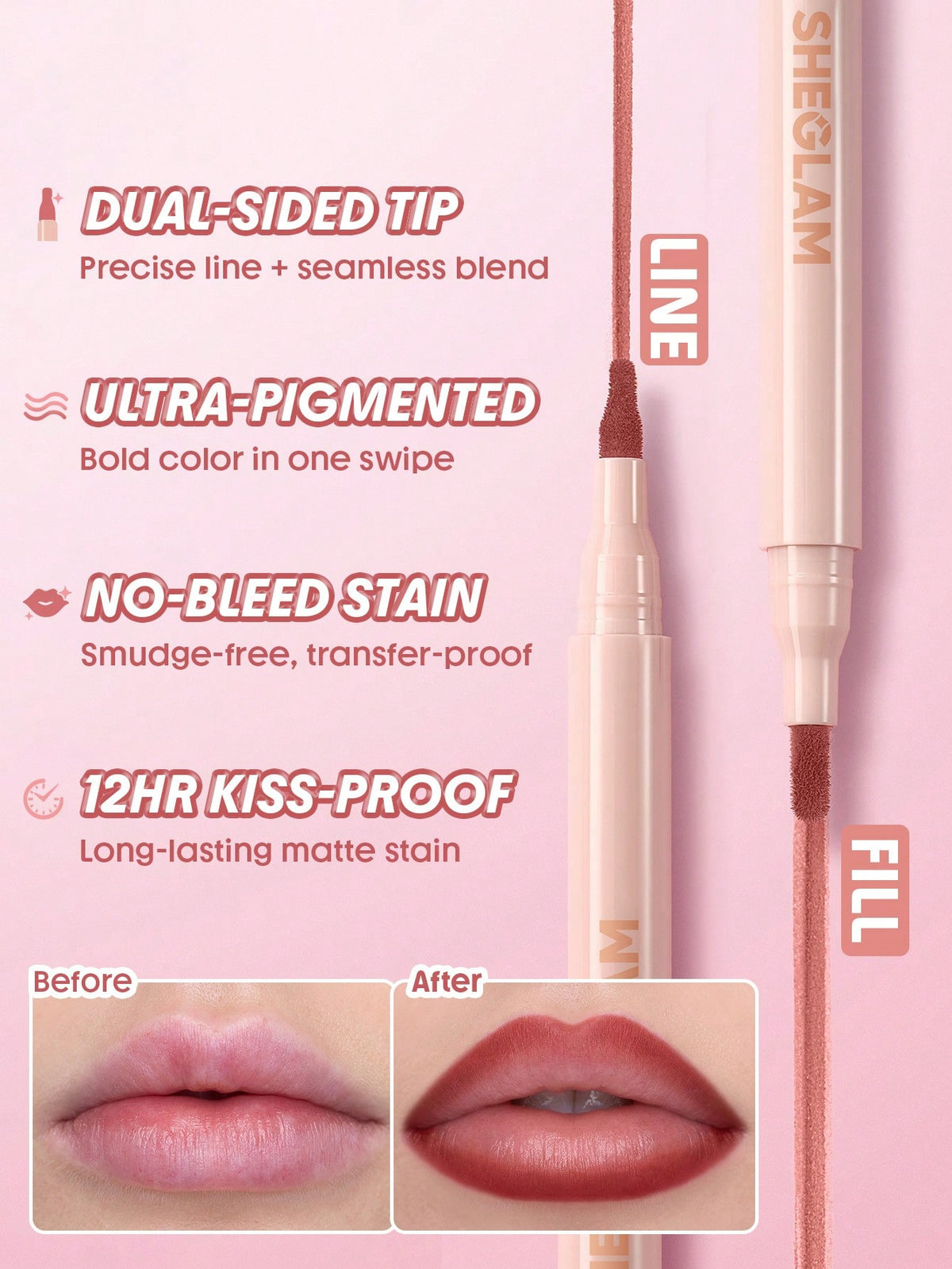 SHEGLAM True Stain Liquid Lip Liner