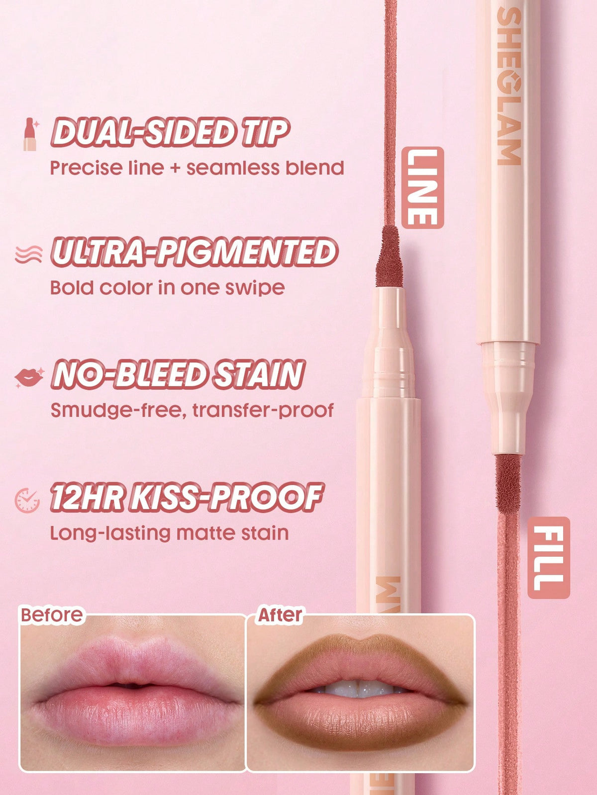 SHEGLAM True Stain Liquid Lip Liner