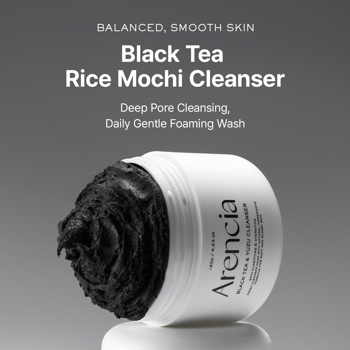 Arencia Black Tea Rice Mochi Cleanser 120g - image 2