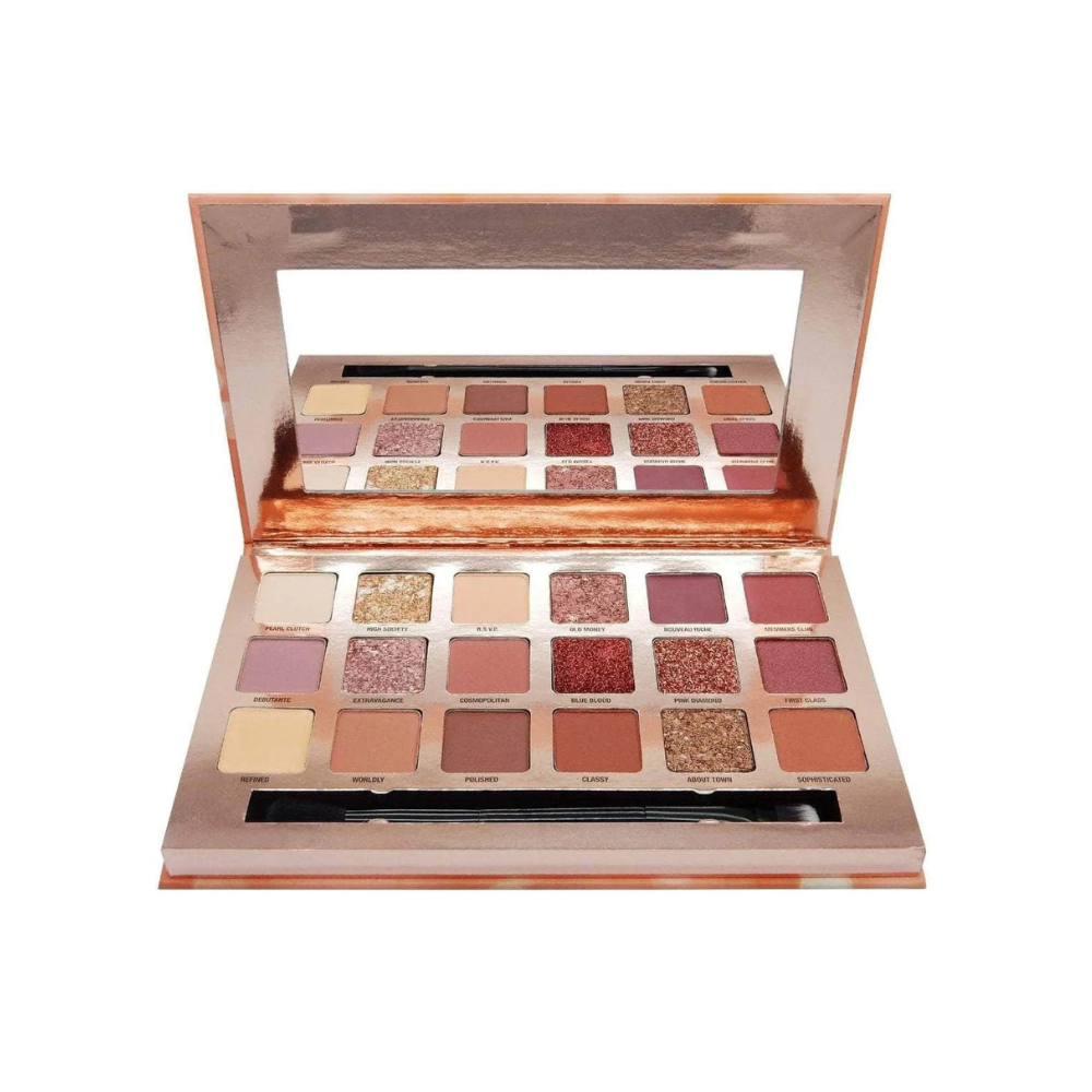 W7 Socialite Multi-Textured Pressed Pigment Eyeshadow Palette (17g)