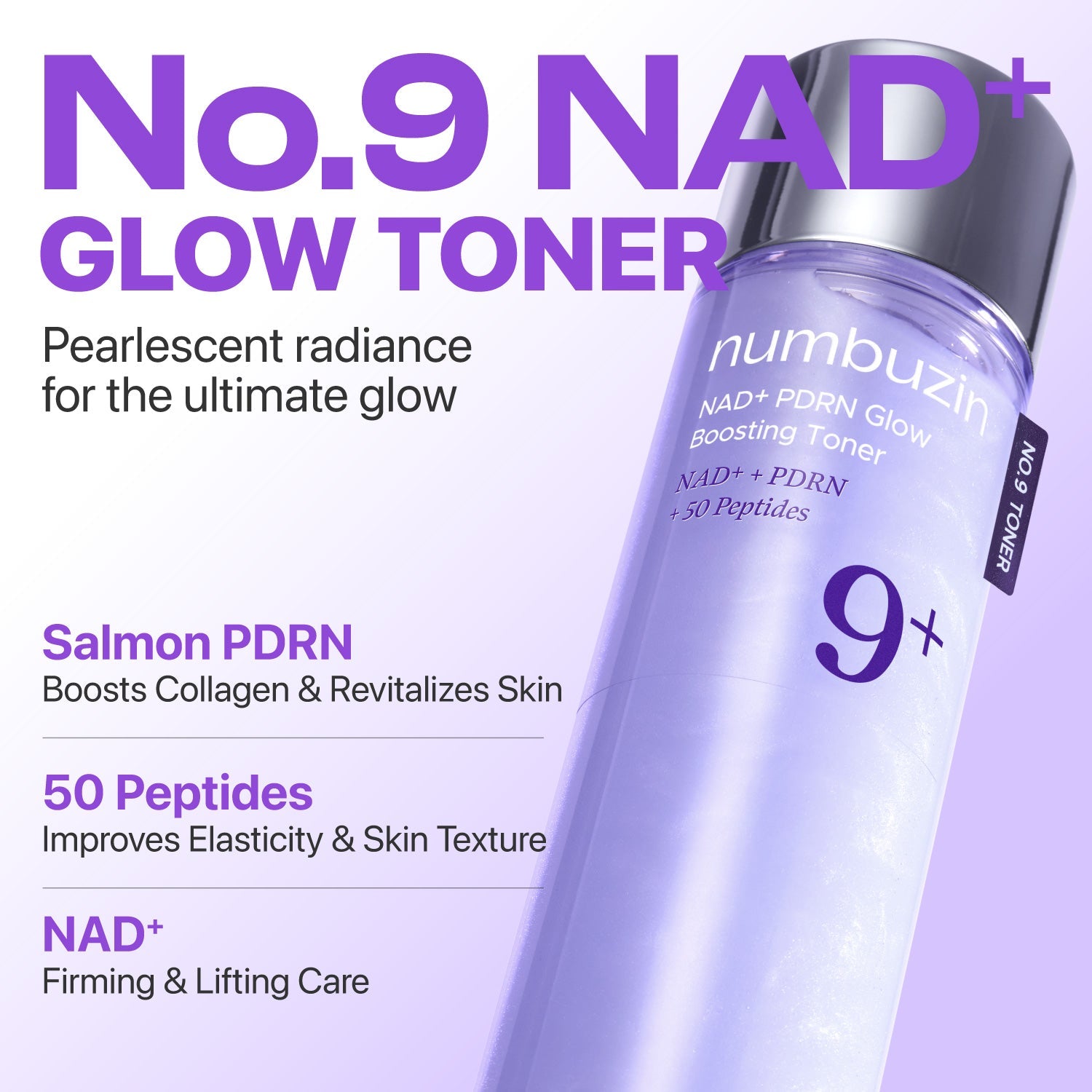 Numbuzin No.9+ Nad+ Pdrn Glow Boosting Toner