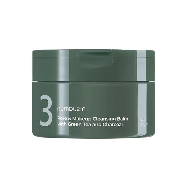Numbuzin No.3 Pore & Makeup Cleansing Balm With Green Tea & Charcoal (85g)