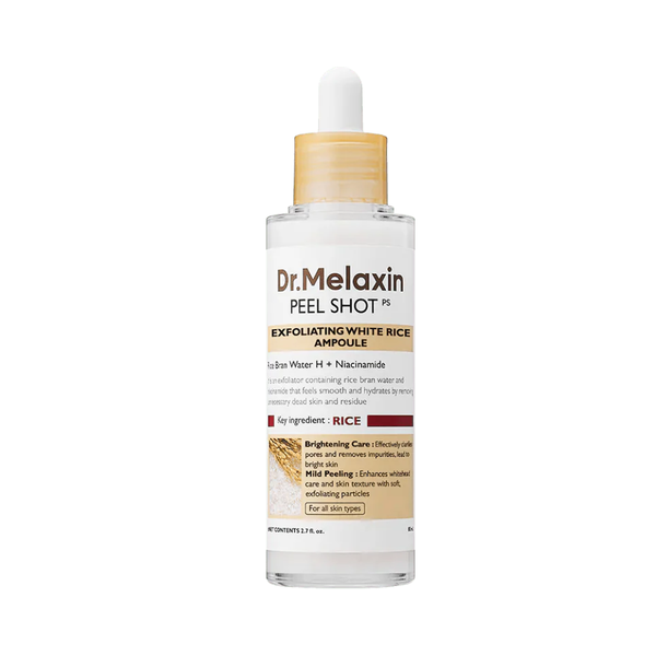 Dr.Melaxin PEEL SHOT EXFOLIATING WHITE RICE AMPOULE – 80ml