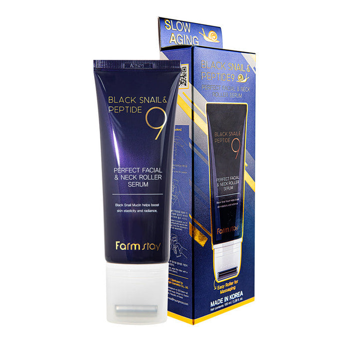 Farm Stay Black Snail & Peptide 9 Perfect Facial & Neck Roller Serum - image 7