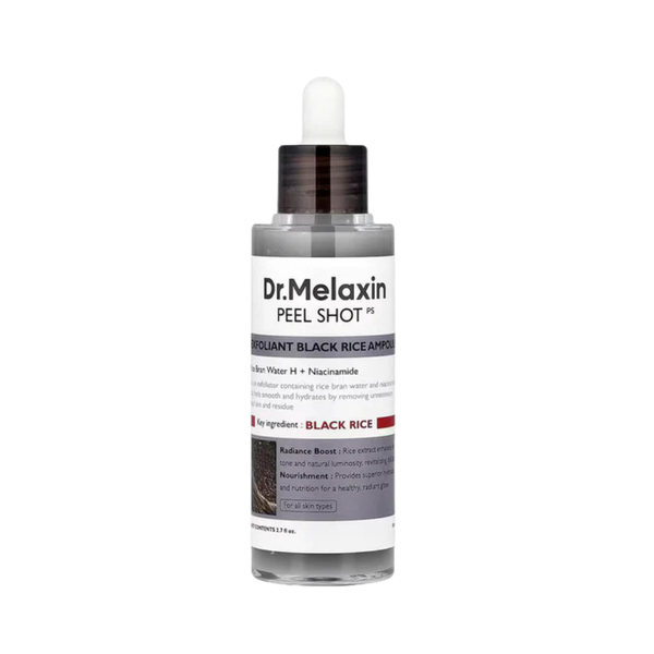 Dr.Melaxin PEEL SHOT EXFOLIATING BLACK RICE AMPOULE – 80ml