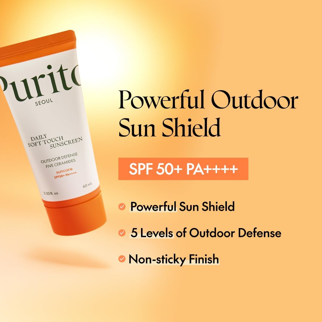واقي الشمس "ديلي سوفت تاتش" من بيوريتو بمعامل حماية SPF50+ PA++++ (15 مل)