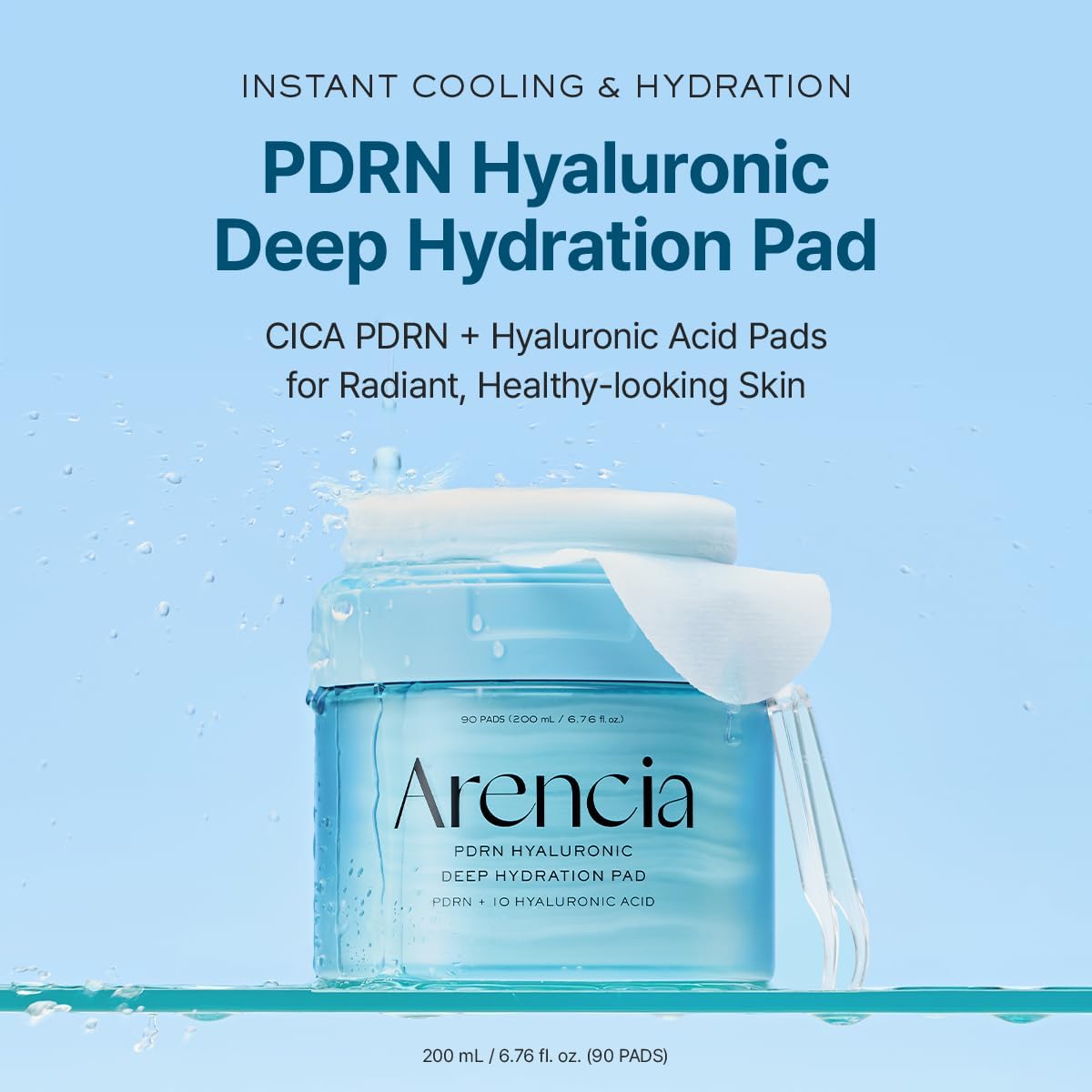 Arencia PDRN + Hyaluronic Deep Hydration Pads 90ea (200g)