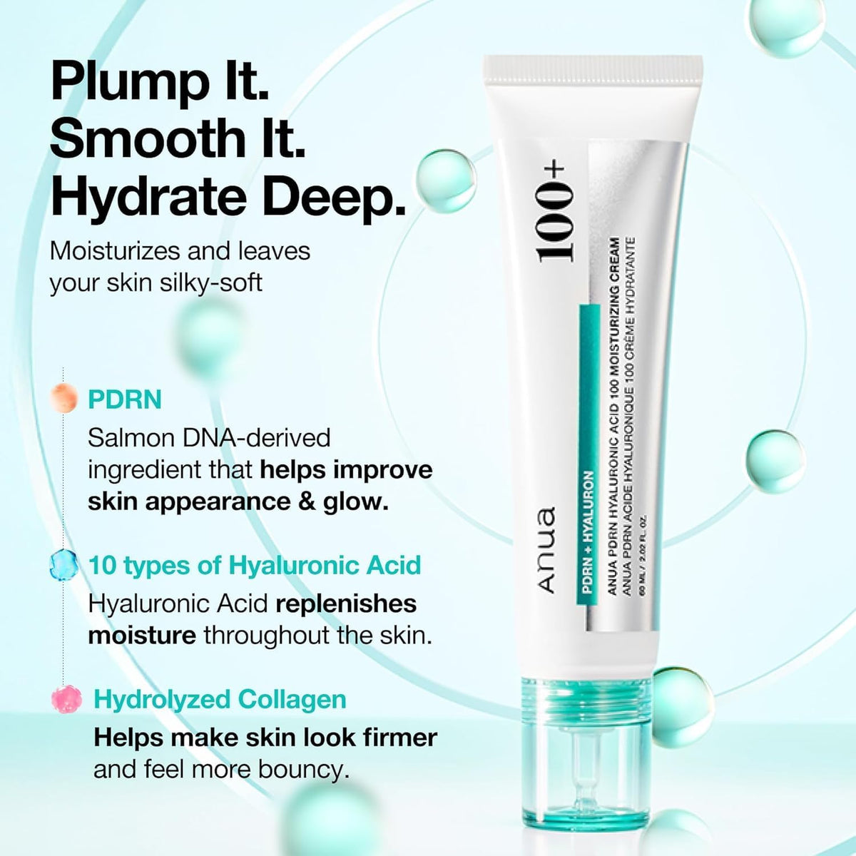 Anua PDRN+HYALURON CREAM (60ml)