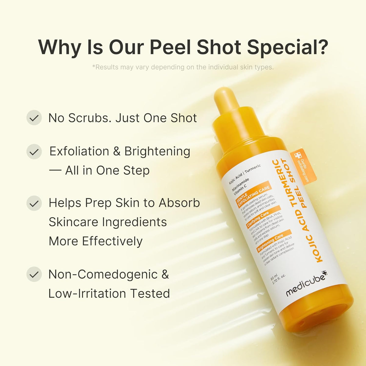 Medicube KOJIC ACID TURMERIC PEEL SHOT (80ml)