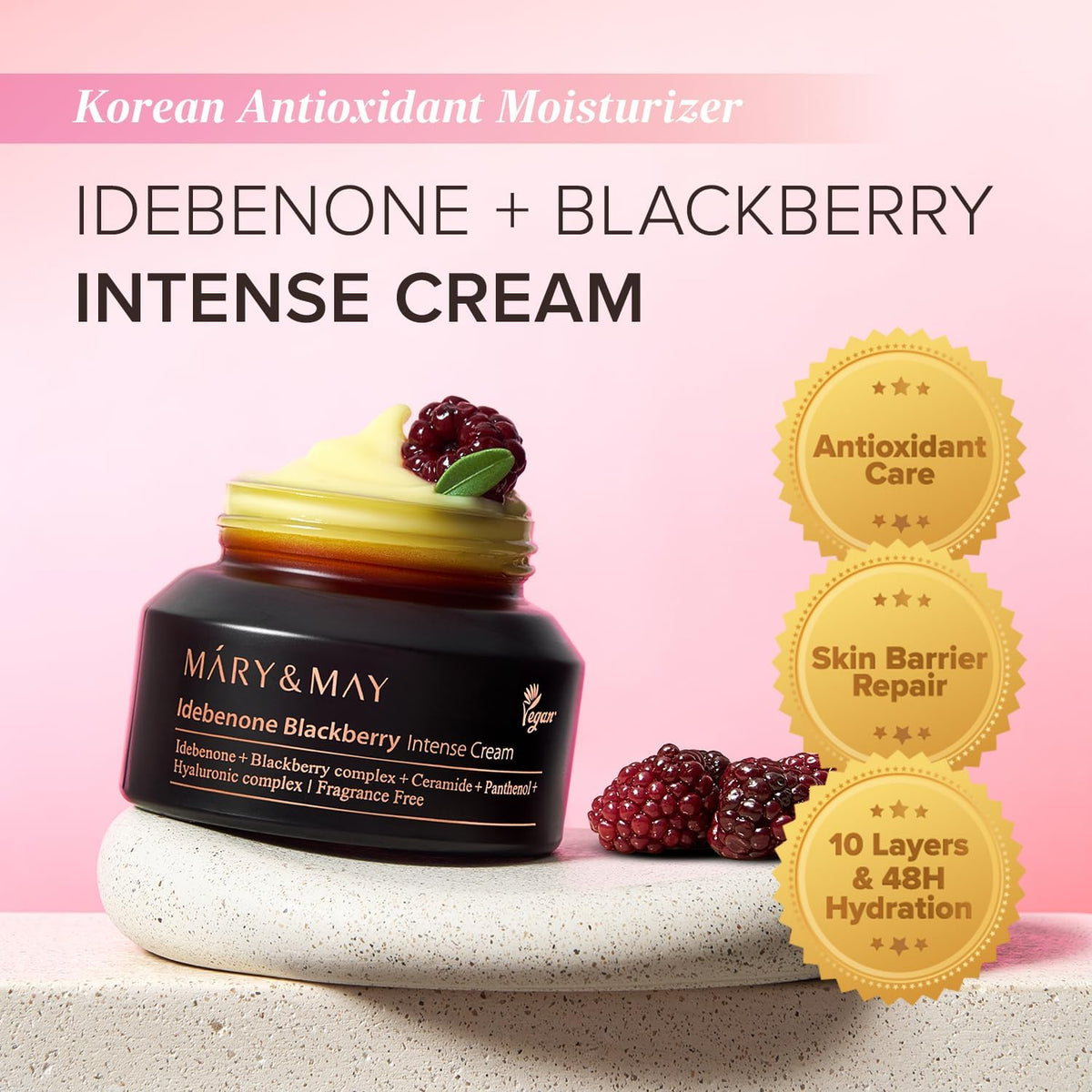 Mary & May Idebenone Blackberry Intense Cream (70g)