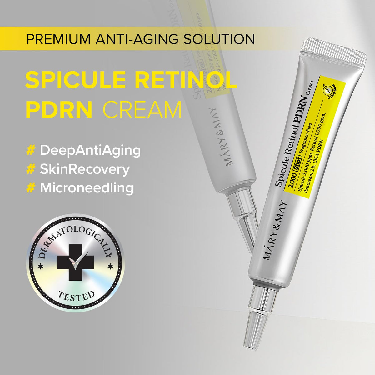 Mary & May Spicule Retinol PDRN Cream 2000 Shot (15g)