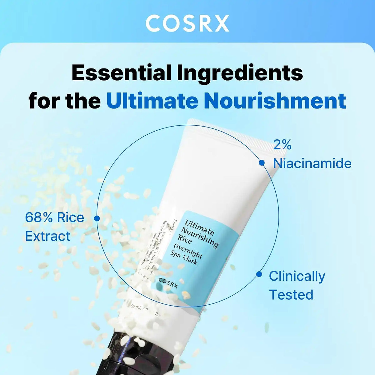 Cosrx Ultimate Nourishing Rice Overnight Spa Mask (50g)