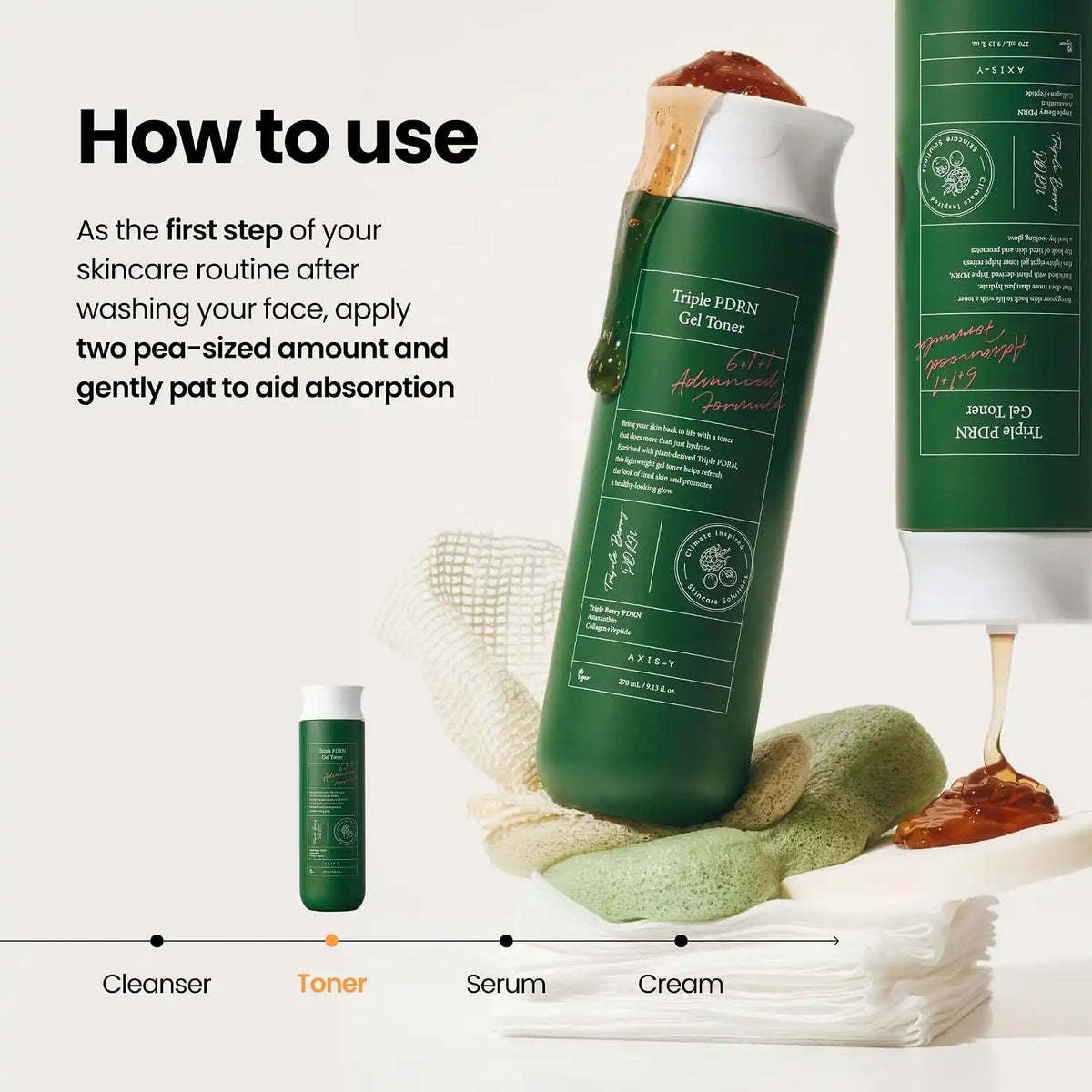 Axis-Y Triple Pdrn Gel Toner (270ml)