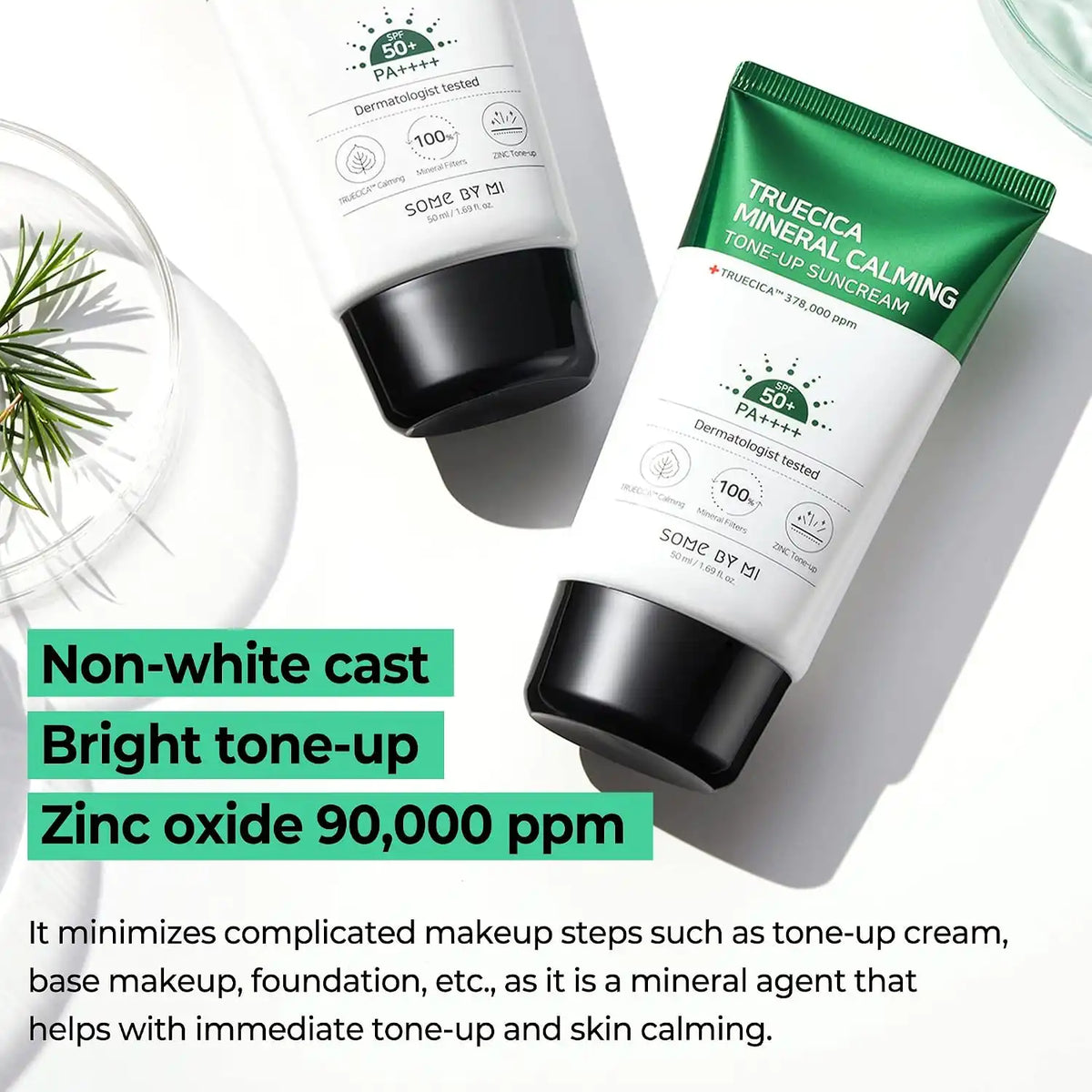 صن بلوك "تروسيكا مينيرال كالمينج تون أب" من سوم باي مي بمعامل حماية SPF50+ PA++++ (50 مل)
