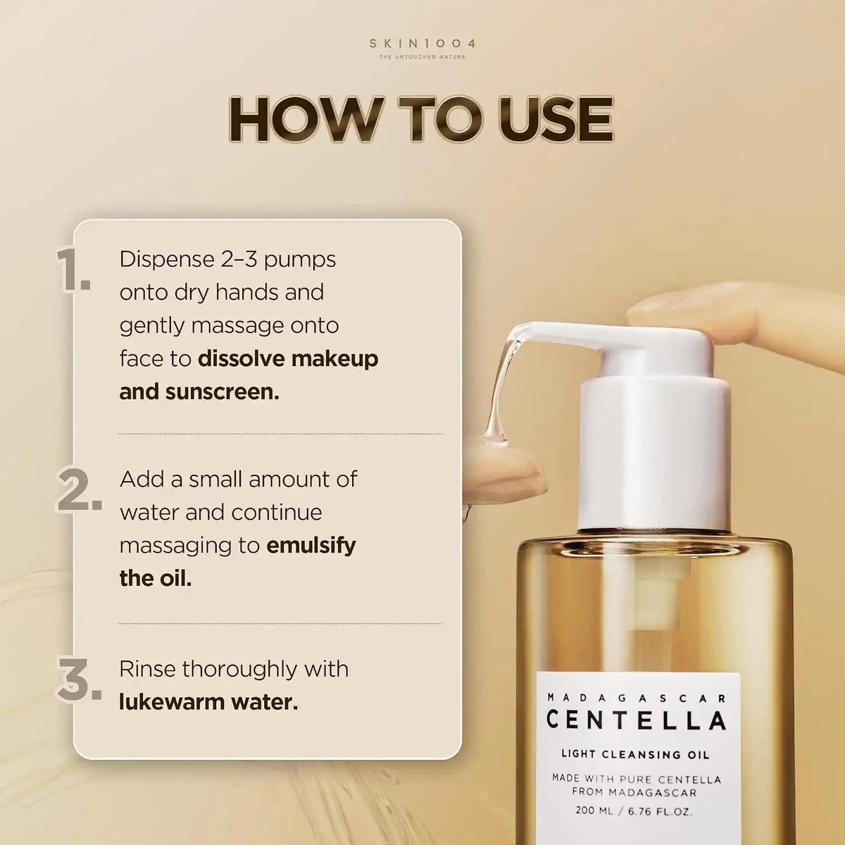 Skin1004 Centella Light Cleansing Oil (200ml)
