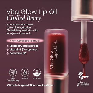 Axis-Y Vita Glow Lip Oil (Chilled Berry)