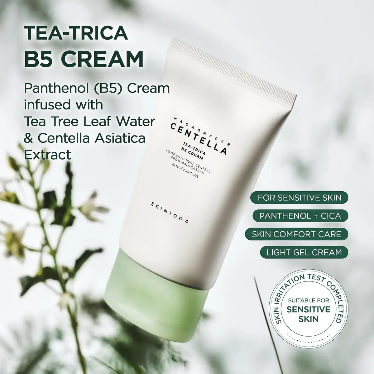 SKIN1004 Madagascar Centella Tea Trica B5 Cream (75ml)