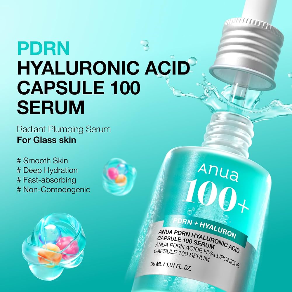 Anua-Faceserum-30Ml-Kr-W-Pdrn + Hyaluronic Acid Capsule 100