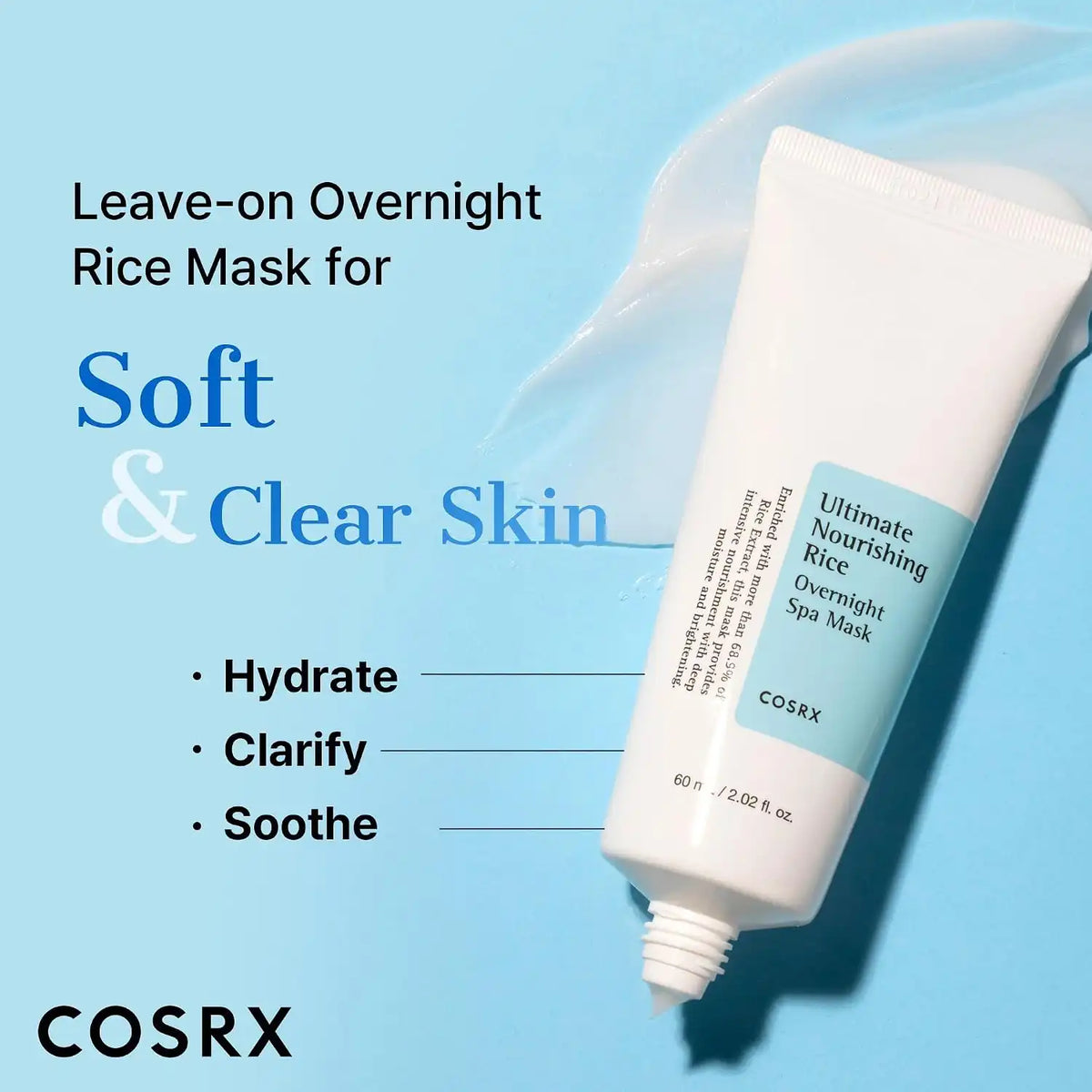 Cosrx Ultimate Nourishing Rice Overnight Spa Mask (50g)