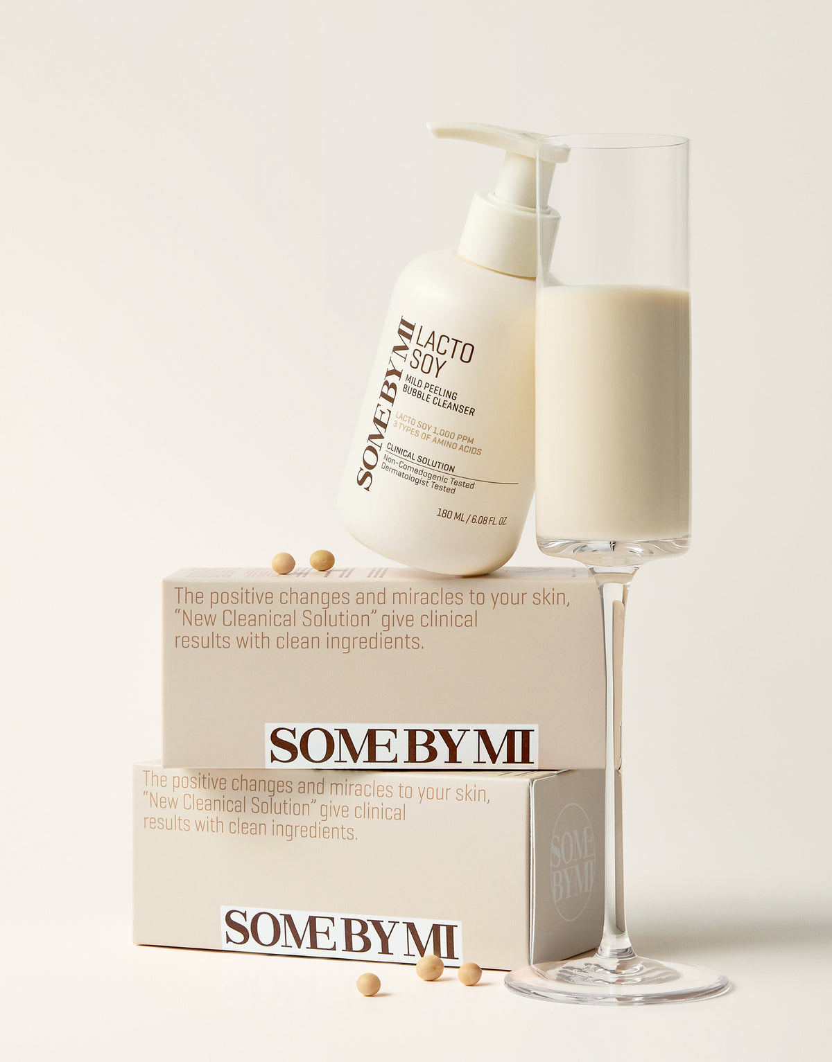Some By Mi Lactosoy Mild Bubble Peeling Cleanser 180ml - image 3