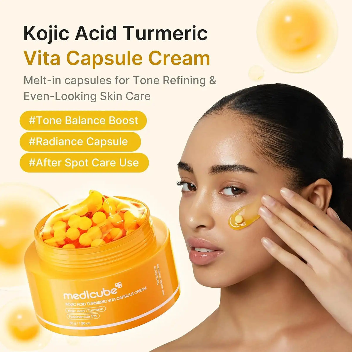 Medicube KOJIC ACID TURMERIC VITA CAPSULE CREAM (53g)