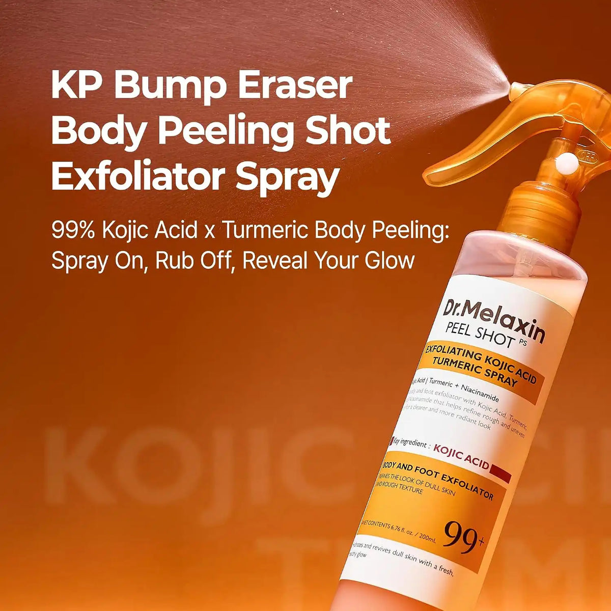 Dr.Melaxin PEEL SHOT EXFOLIATING KOJIC ACID TURMERIC SPRAY (200ml)