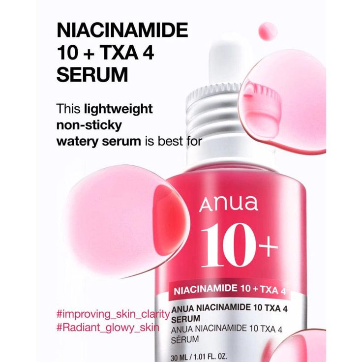 Anua Niacinamide 10% + TXA 4% Dark Spot Correcting Serum (30ml)